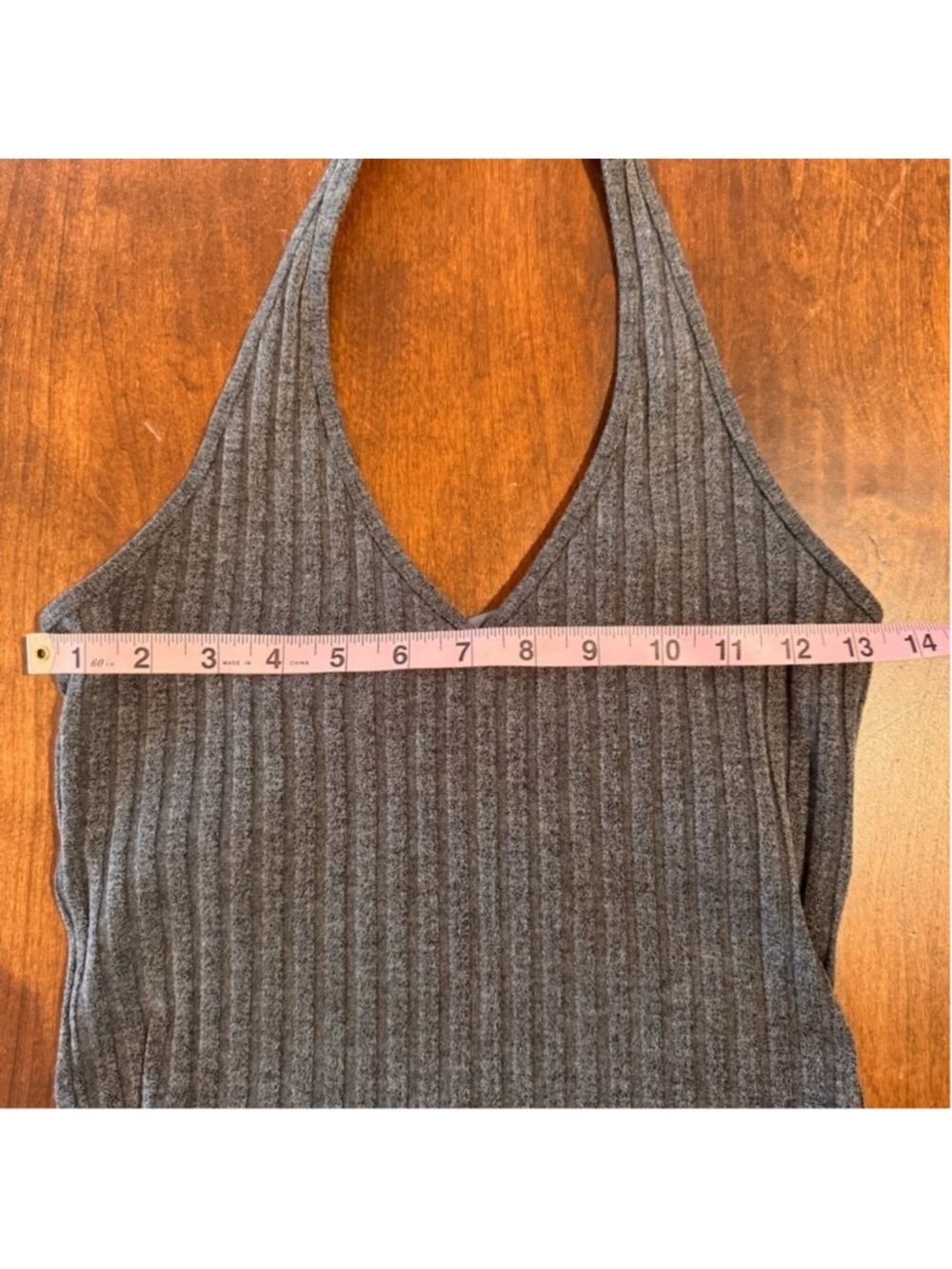 Hollister halter crop top. Large. Charcoal gray